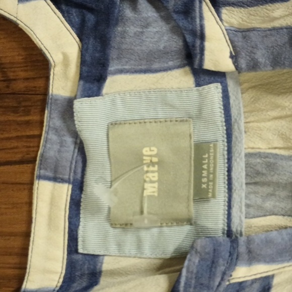 Maybe Blue and White Large Print Gingham 1/2 Sleeve Dress SSS - Picture 2 of 8